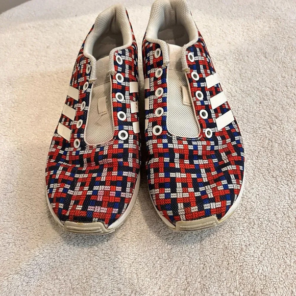 Adidas Men's Athletic Torsion ZX Flux Running Shoes 6.5 Blue Red USA America - Picture 10 of 12